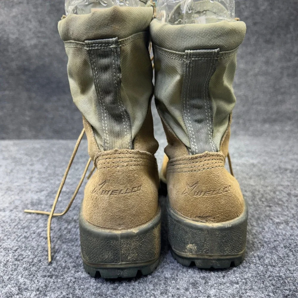 US Military Combat Boots Mens 5.5W Green Vibram Steel Toe SAGE HW ST S161